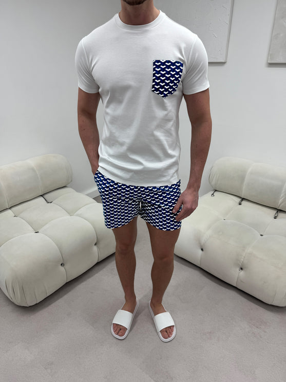 Geometric swim - Navy - full set - pre-sale