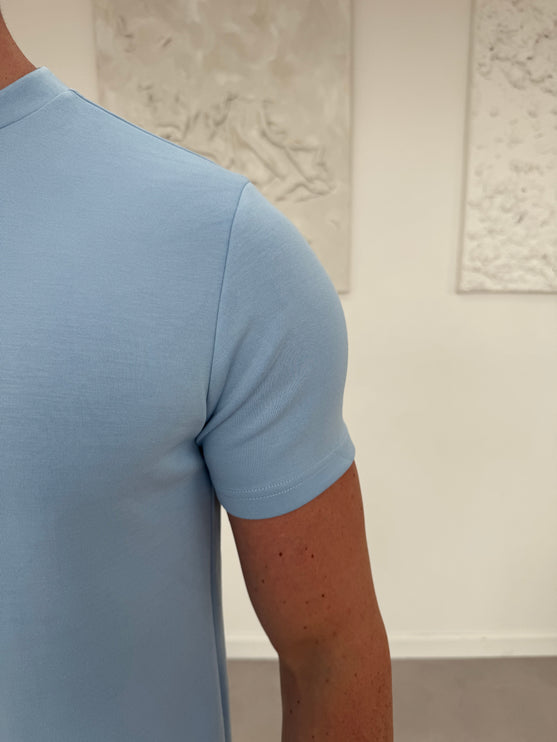 Lux Cotton T-shirt - Light Blue