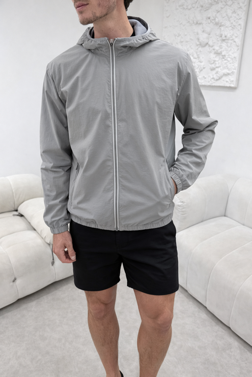 Monochrome Windbreaker (lightweight) - Grey