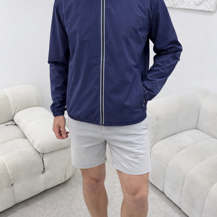Monochrome Windbreaker (lightweight) - Navy