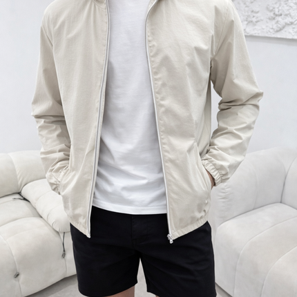 Monochrome Windbreaker (lightweight)- Beige