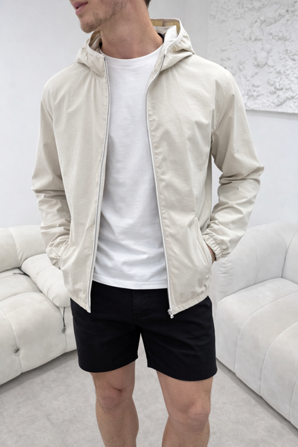 Monochrome Windbreaker (lightweight)- Beige
