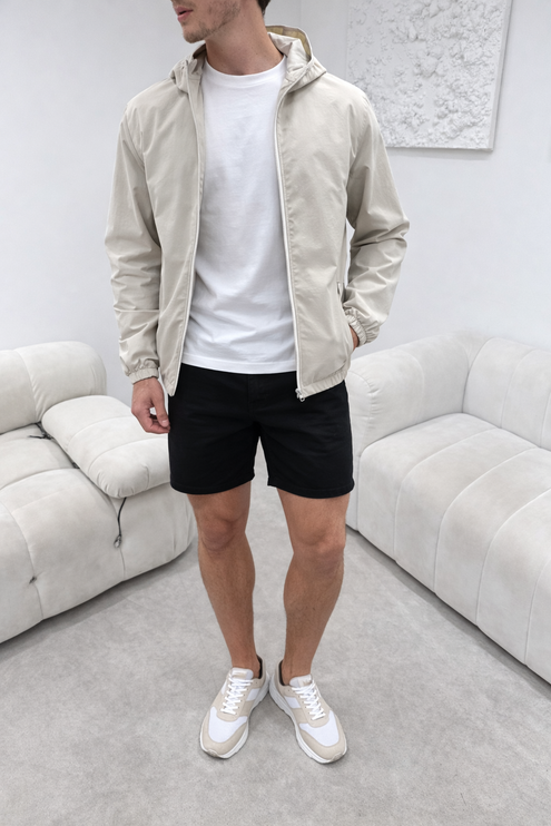 Monochrome Windbreaker (lightweight)- Beige