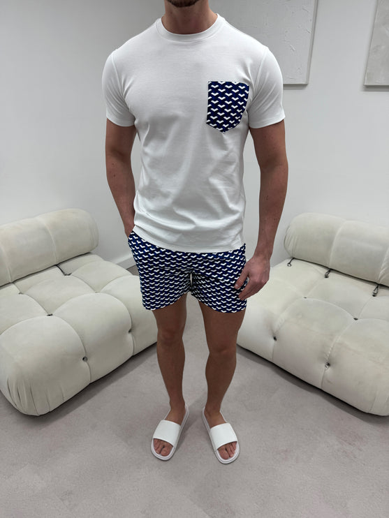 Geometric swim - Navy - full set - pre-sale