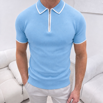 Premium Knit - Masión - Miami Blue - Short Sleeve