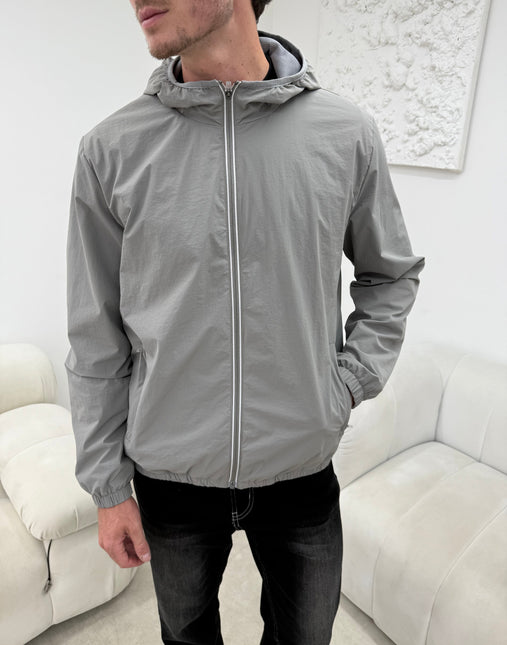 Monochrome Windbreaker - Grey (padded)