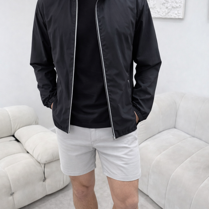 Monochrome Windbreaker (lightweight) - Black