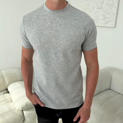 Lux Cotton T-shirt - Grey Marl
