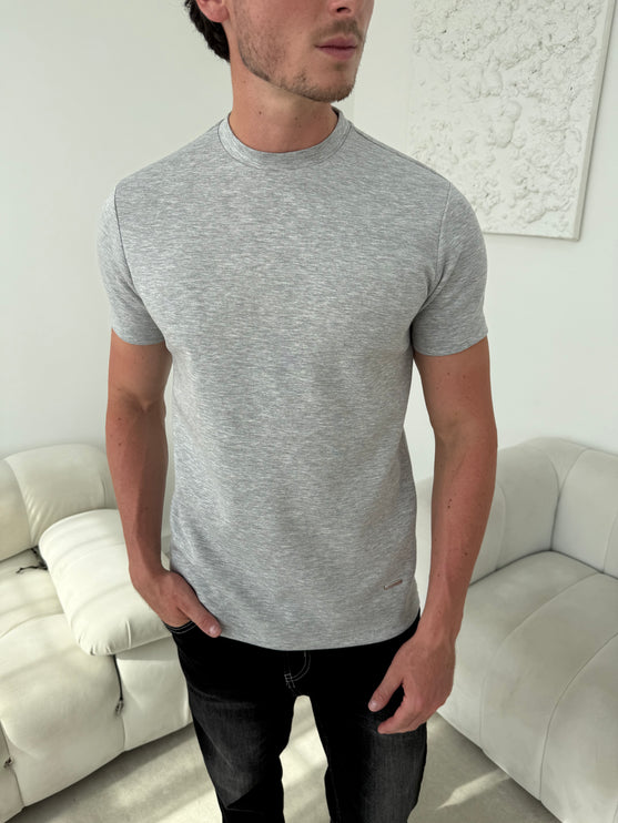 Lux Cotton T-shirt - Grey Marl
