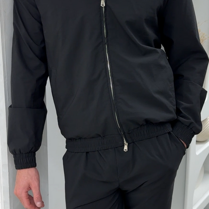Essential Tech Tracksuit - Black