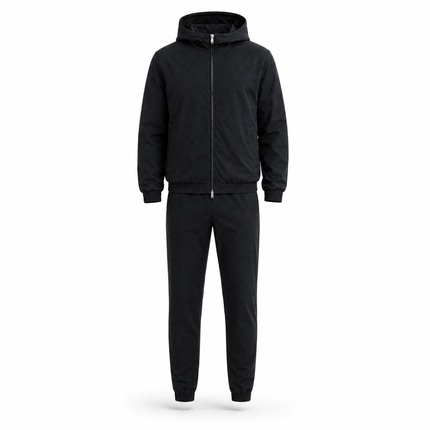 Essential Tech Tracksuit - Black