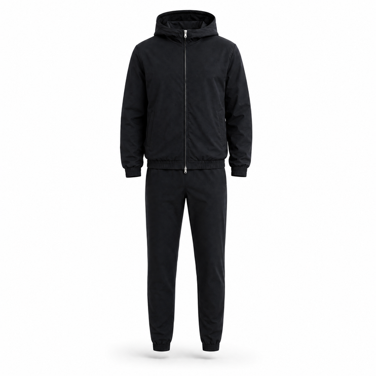 Essential Tech Tracksuit - Black