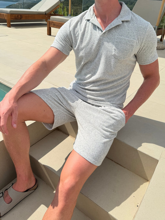 Terry Towelling - Twin Set - Fine Grey