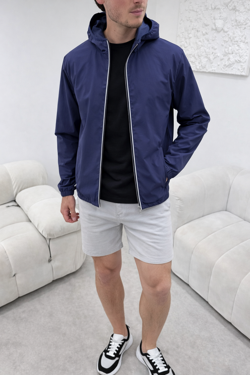 Monochrome Windbreaker (lightweight) - Navy