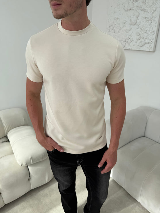 Lux Cotton T-shirt - Camel
