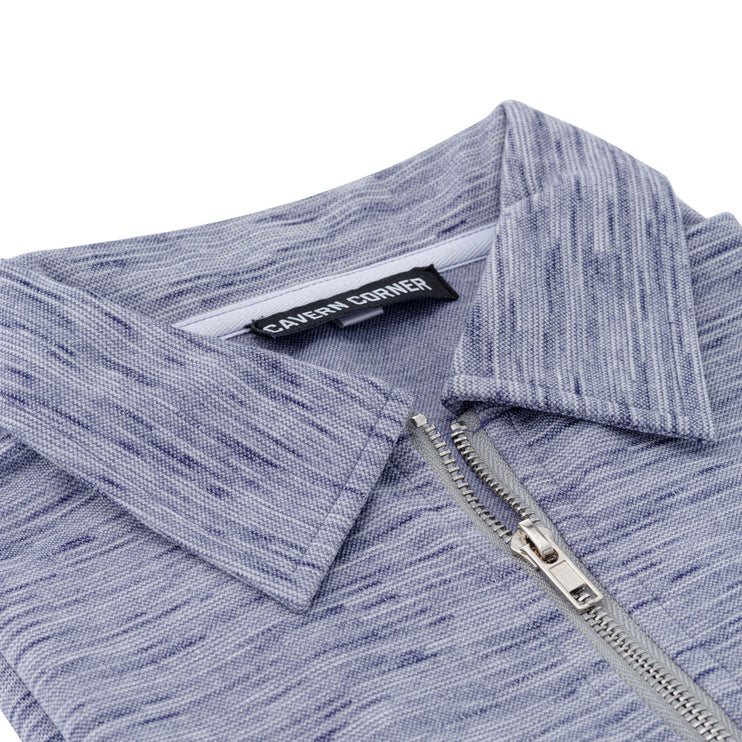 Textured Polo Shirt - Palma Blue