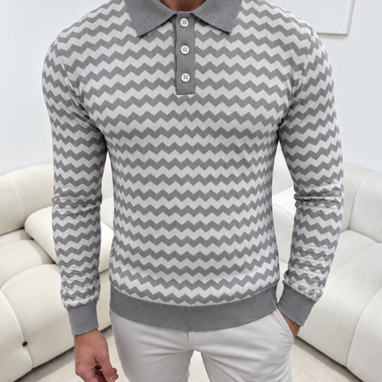 Chevron Knit - Grey - Pre-Sale Offer - New Season