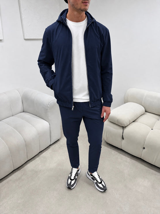 Essential Tech Tracksuit - Navy