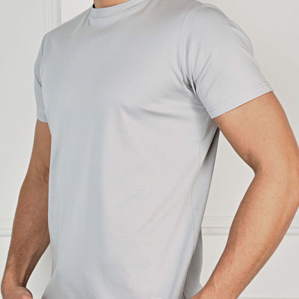 Branded Mercerised t-shirt - Grey