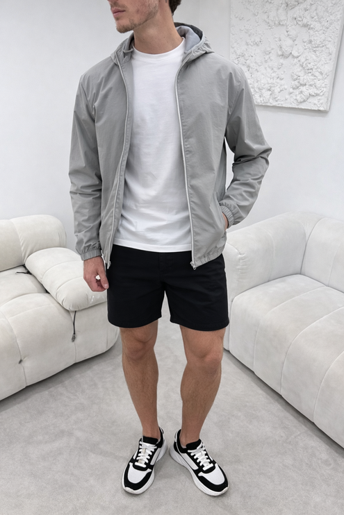 Monochrome Windbreaker (lightweight) - Grey