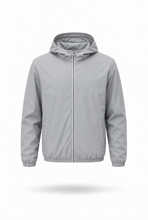 Monochrome Windbreaker - Grey