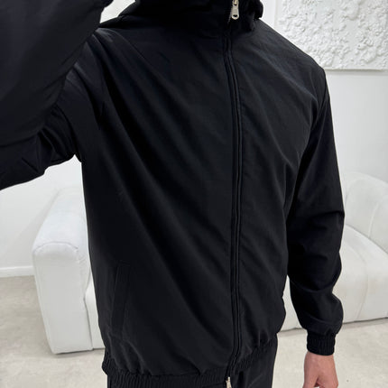 Essential Tech Tracksuit - Black