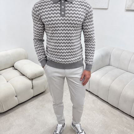 Chevron Knit - Grey - Pre-Sale Offer - New Season
