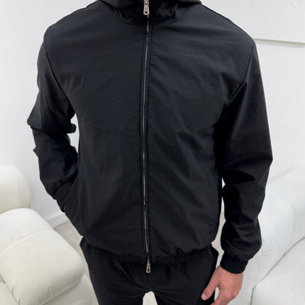Essential Tech Tracksuit - Black