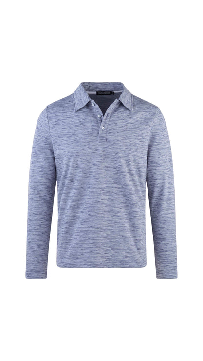 Textured Polo Shirt - Palma Blue