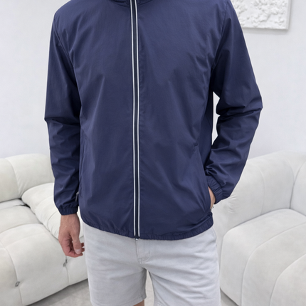 Monochrome Windbreaker (lightweight) - Navy