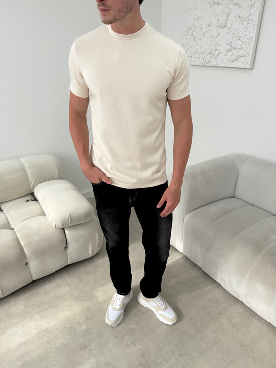 Lux Cotton T-shirt - Camel