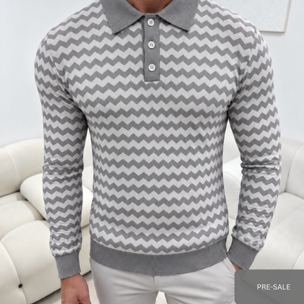 Chevron Knit - Grey - Pre-Sale Offer - New Season