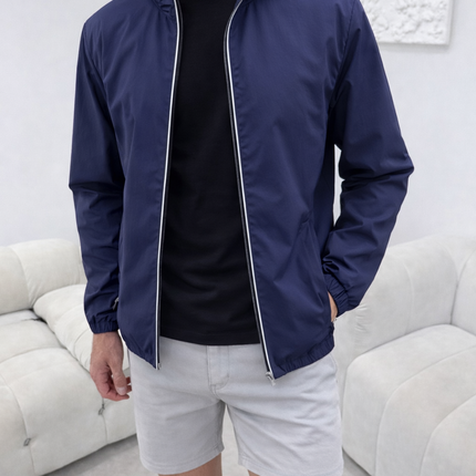 Monochrome Windbreaker (lightweight) - Navy
