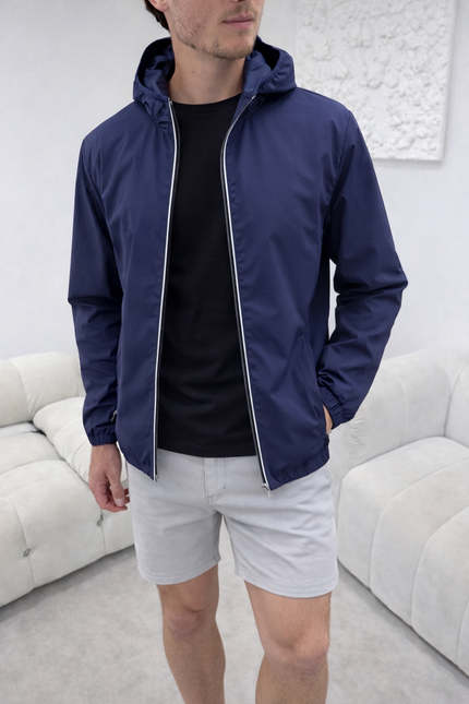Monochrome Windbreaker (lightweight) - Navy