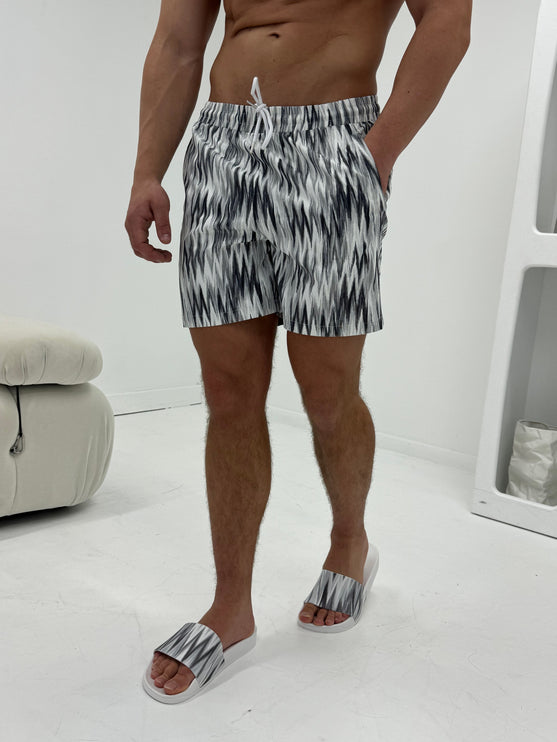 Ombré Swim - Half Set - Grey (slider + swim shorts)