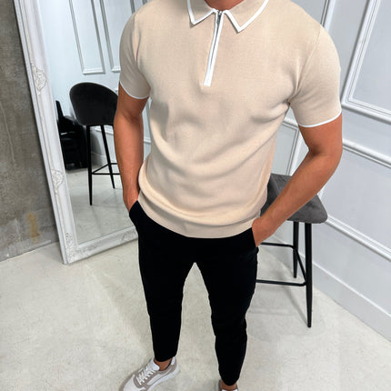 Premium Knit - Masión - Champagne - Short Sleeve