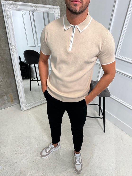 Premium Knit - Masión - Champagne - Short Sleeve