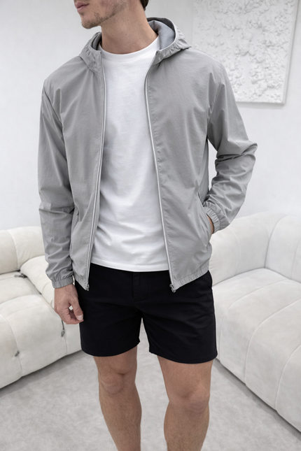 Monochrome Windbreaker (lightweight) - Grey