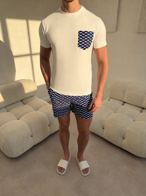 Geometric swim - Navy - full set + swim bag - pre-sale