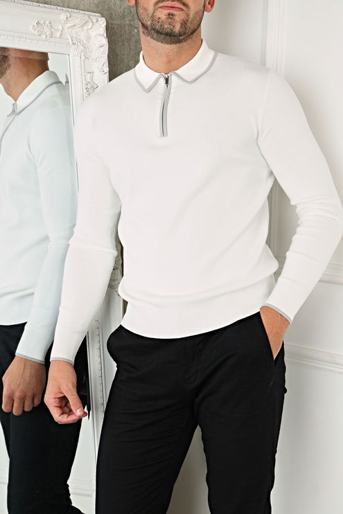 Premium Knit - Masión - Frost White - Long Sleeve