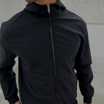 Essential Tech Tracksuit - Black