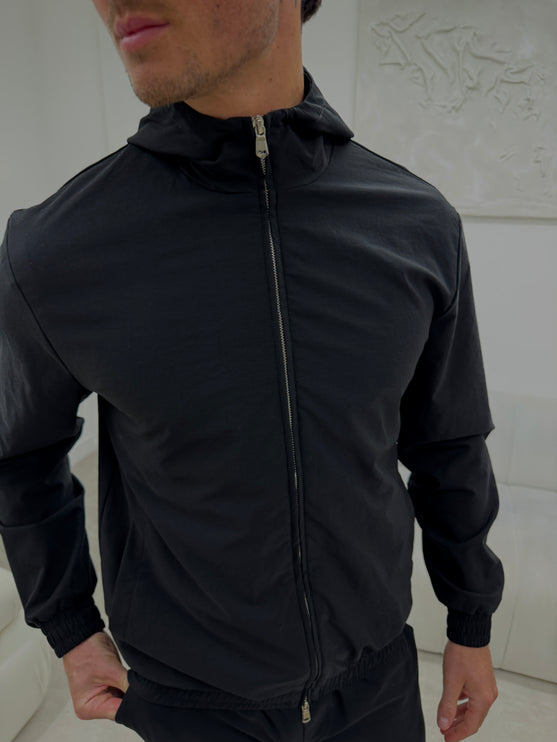 Essential Tech Tracksuit - Black