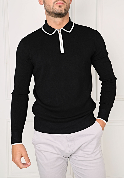 Premium Knit - Masión - Black - Long Sleeve