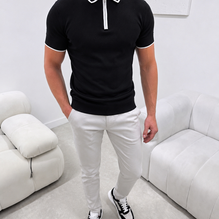 Premium Knit - Masión - Midnight (Black) - Short Sleeve