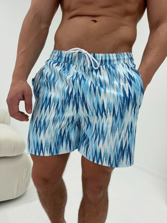 Ombré Swim - Full Set - Blue (slider, t-shirt, swim shorts)