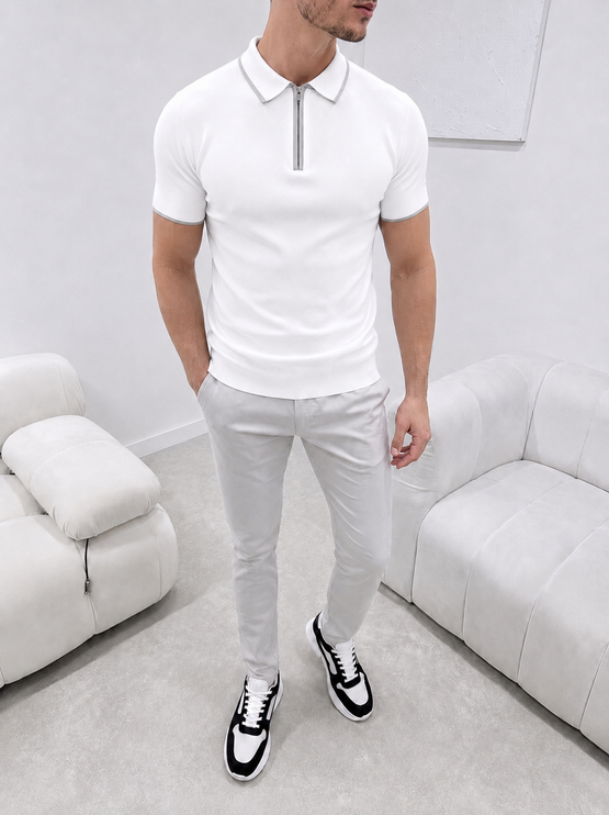 Premium Knit - Masión - Pure White - Short Sleeve