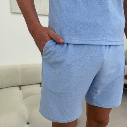 Terry Towelling - Twin Set - Sky Blue