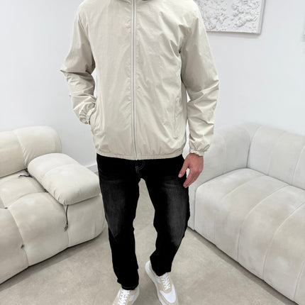 Monochrome Windbreaker - Beige (padded) - PRE SALE