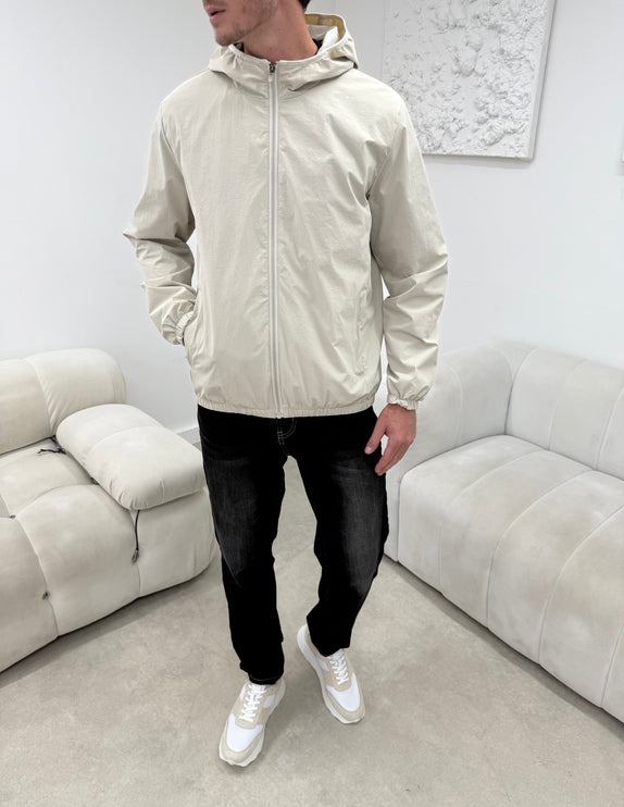 Monochrome Windbreaker - Beige (padded) - PRE SALE