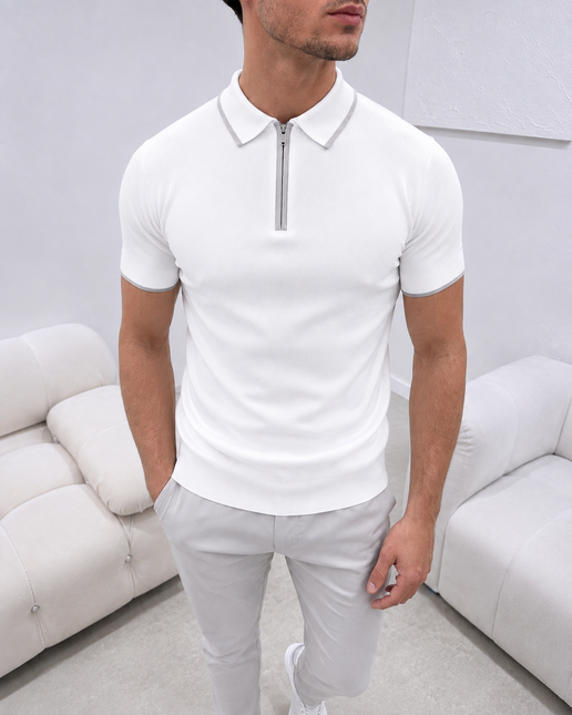 Premium Knit - Masión - Pure White - Short Sleeve